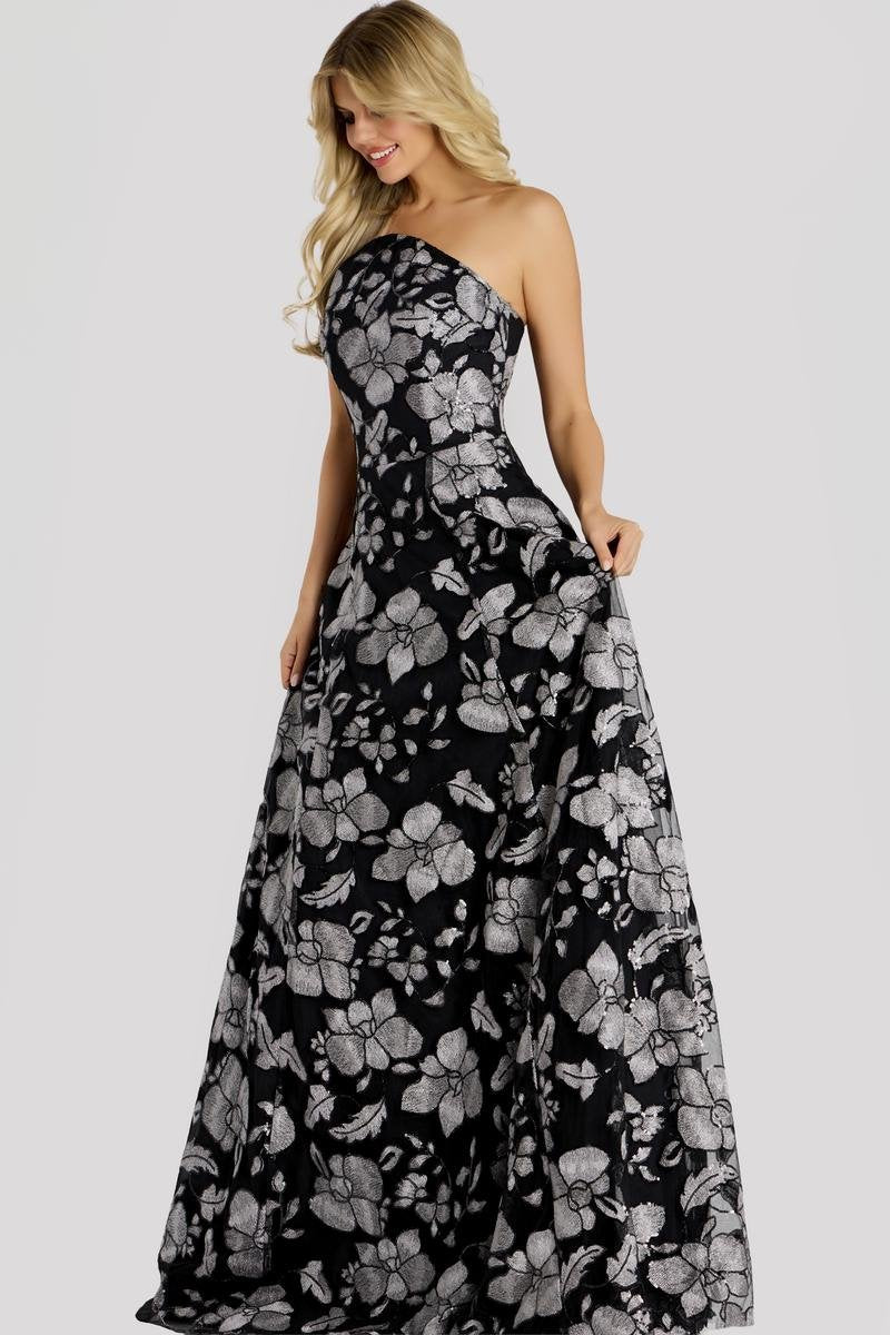 Jovani 48175 — Black/Silver