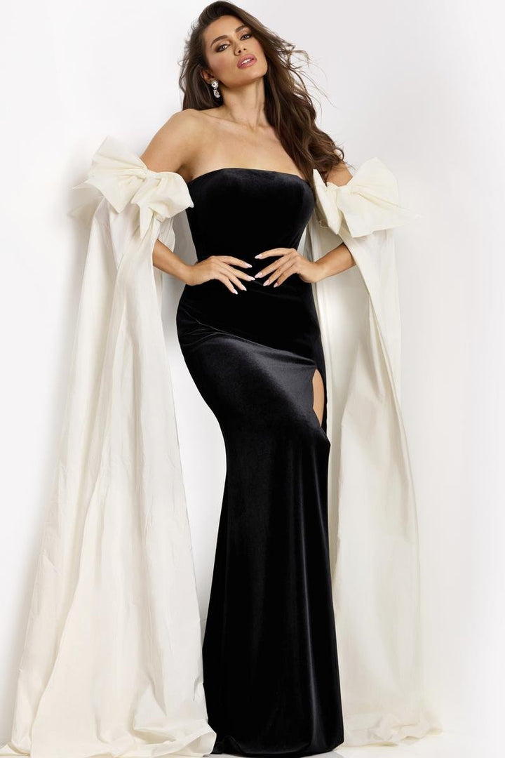 Jovani 42970 Black White Prom Dress