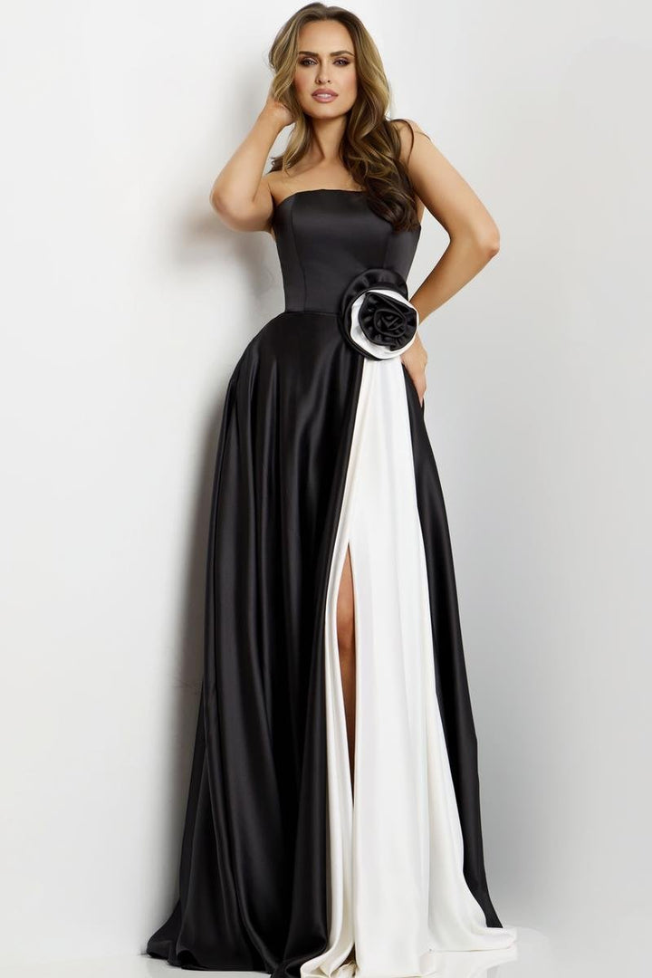 Jovani 45209 Black White Prom Dress