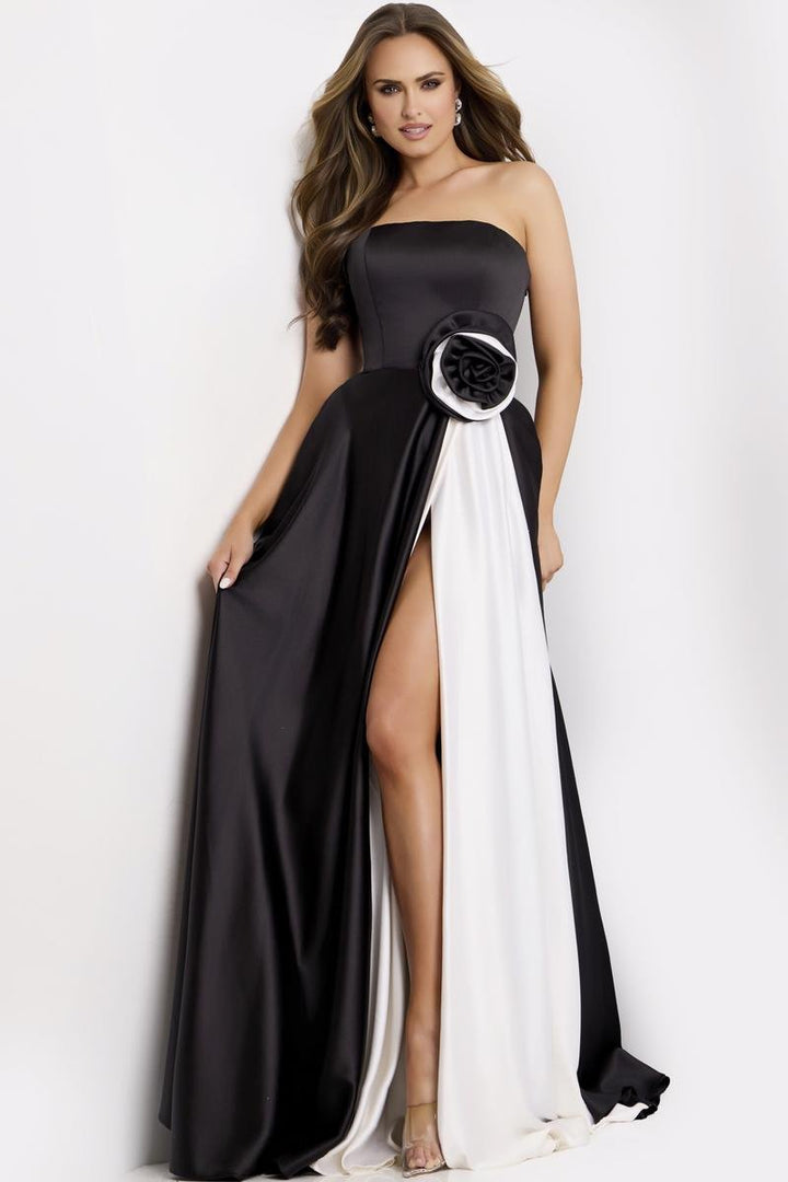 Jovani 45209 Black White Prom Dress