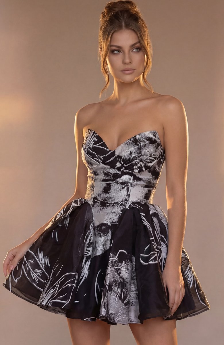 Jovani 51778 — Black/White Print