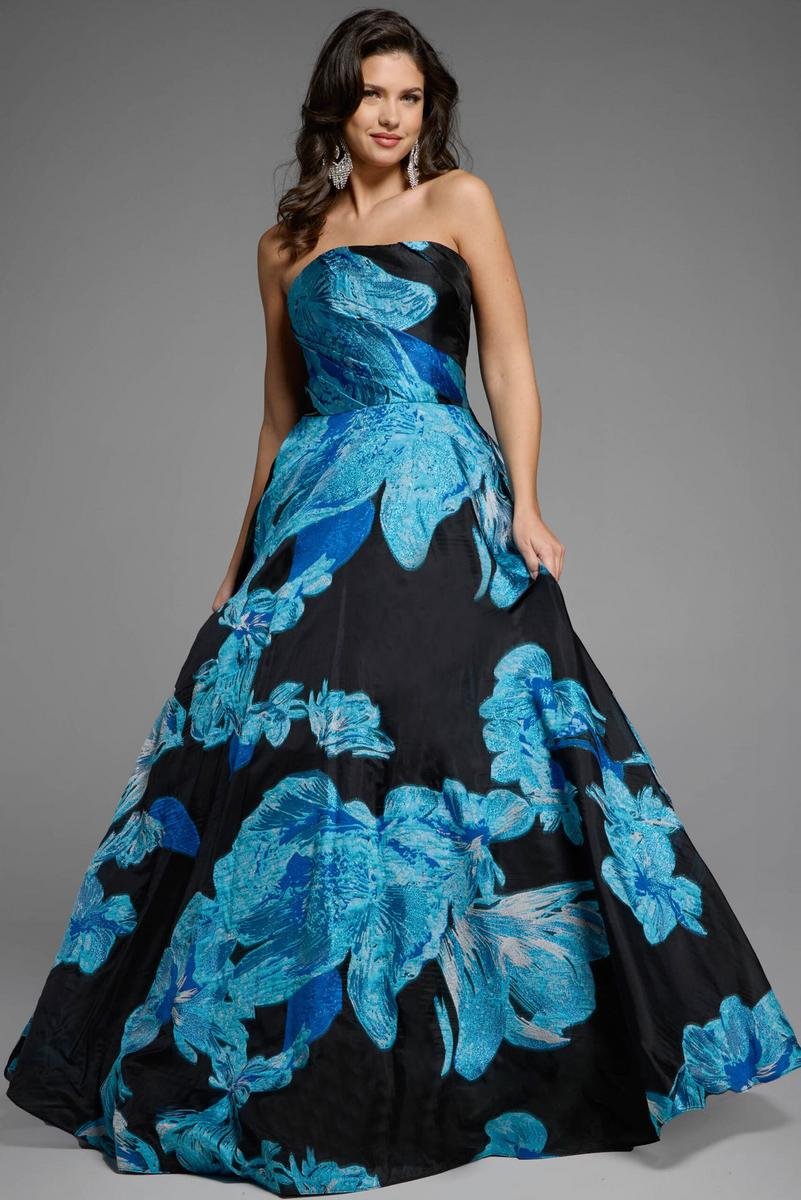 Jovani 42436 — Blue/Black
