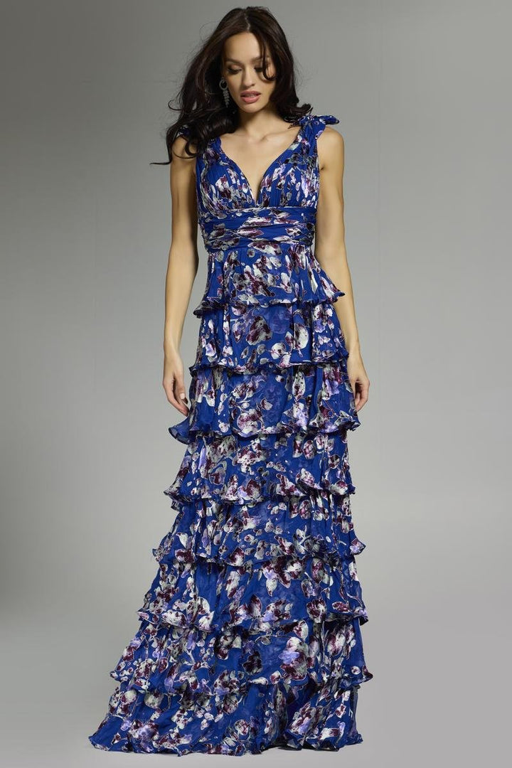 Jovani 42381 — Blue/Multi