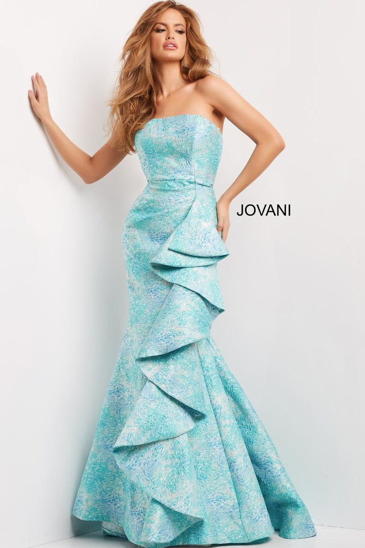 Jovani 08093 — Blue/Multi
