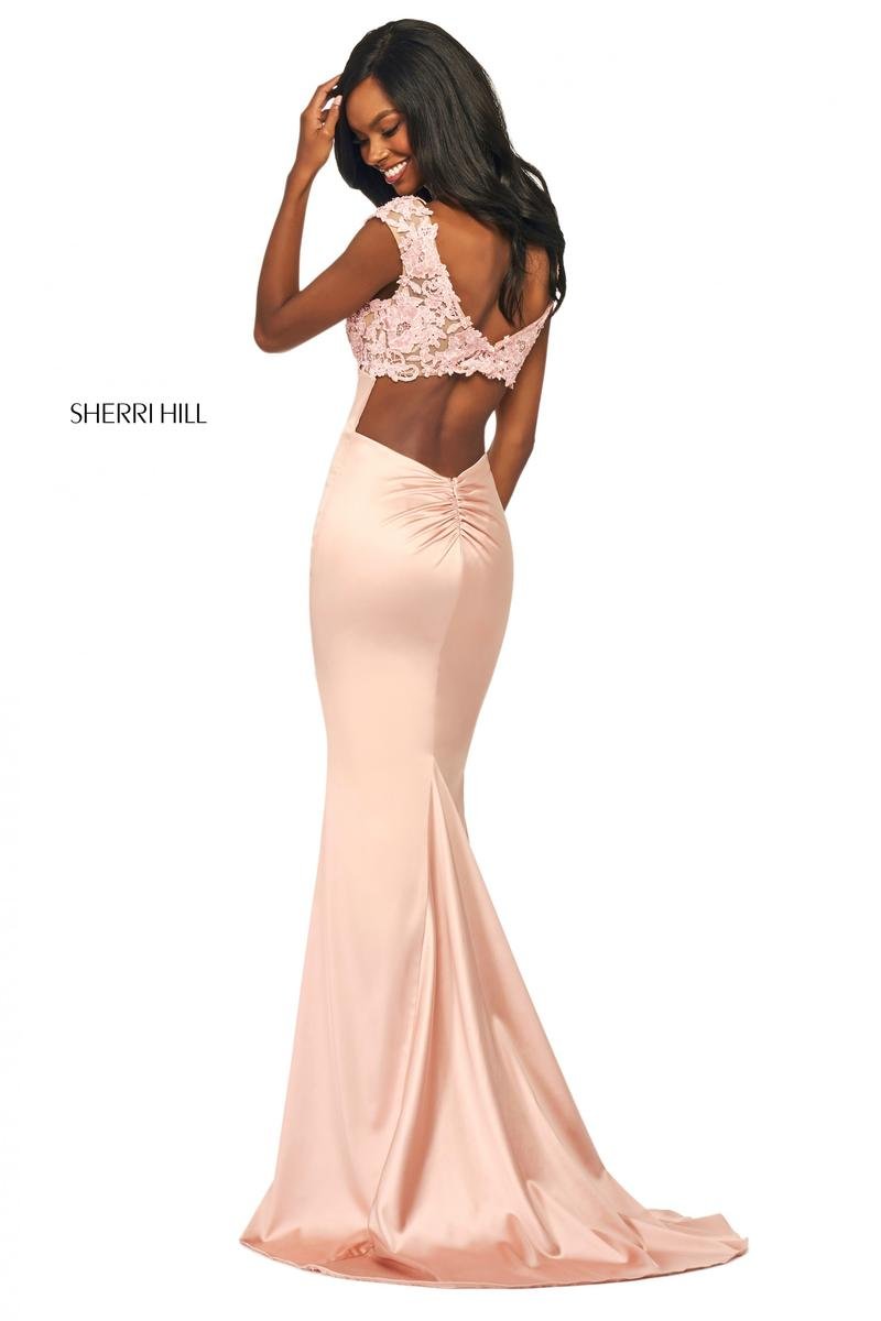 Sherri Hill 53605 Blush Prom Dress