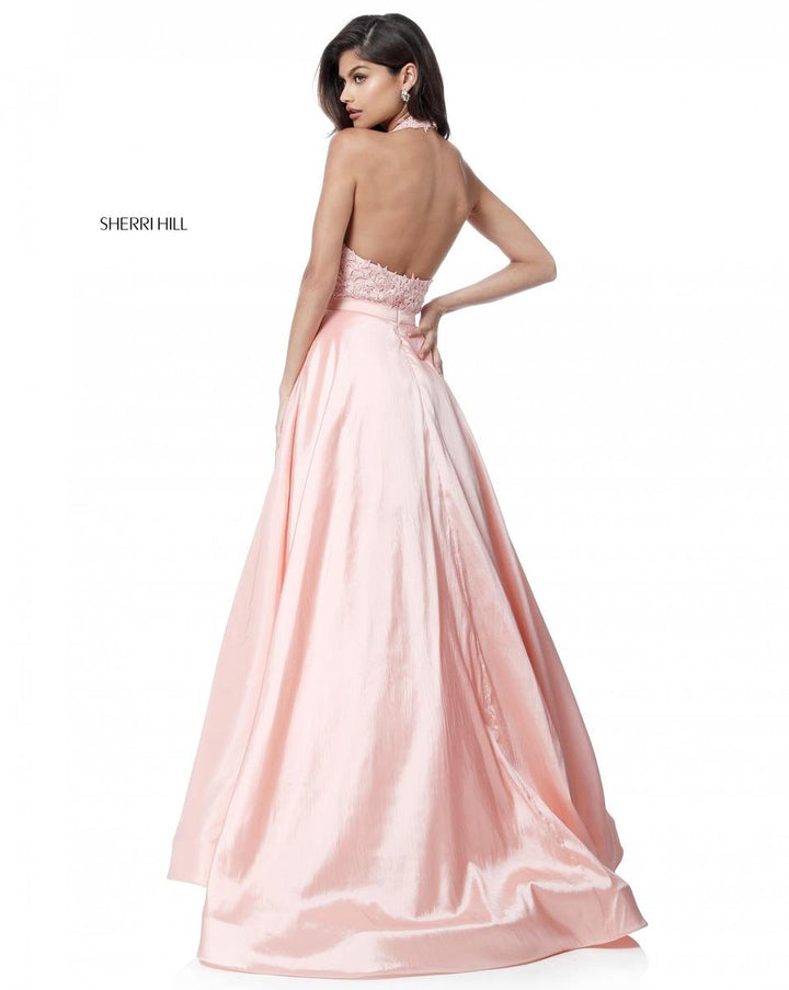 Sherri Hill 51643 Blush Prom Dress