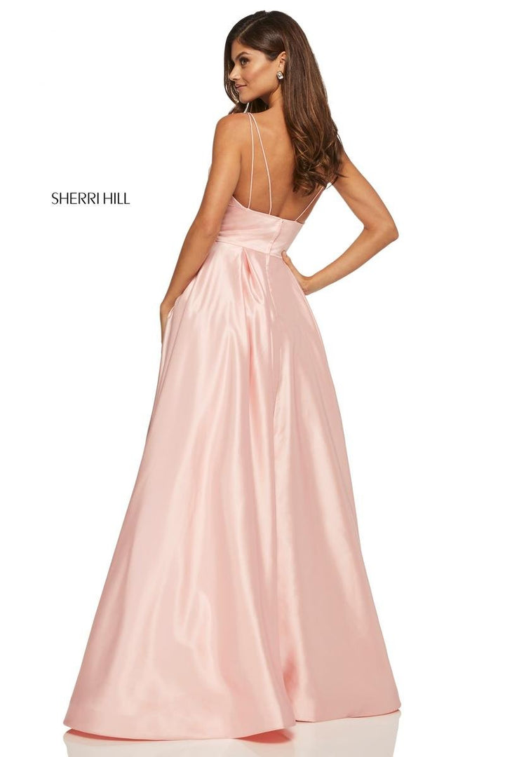 Sherri Hill 52629 Blush Prom Dress