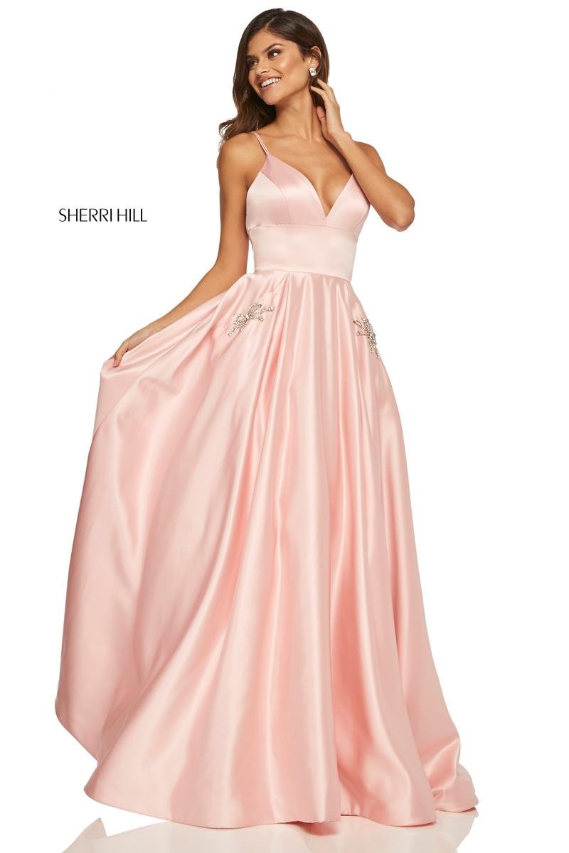 Sherri Hill 52629 Blush Prom Dress