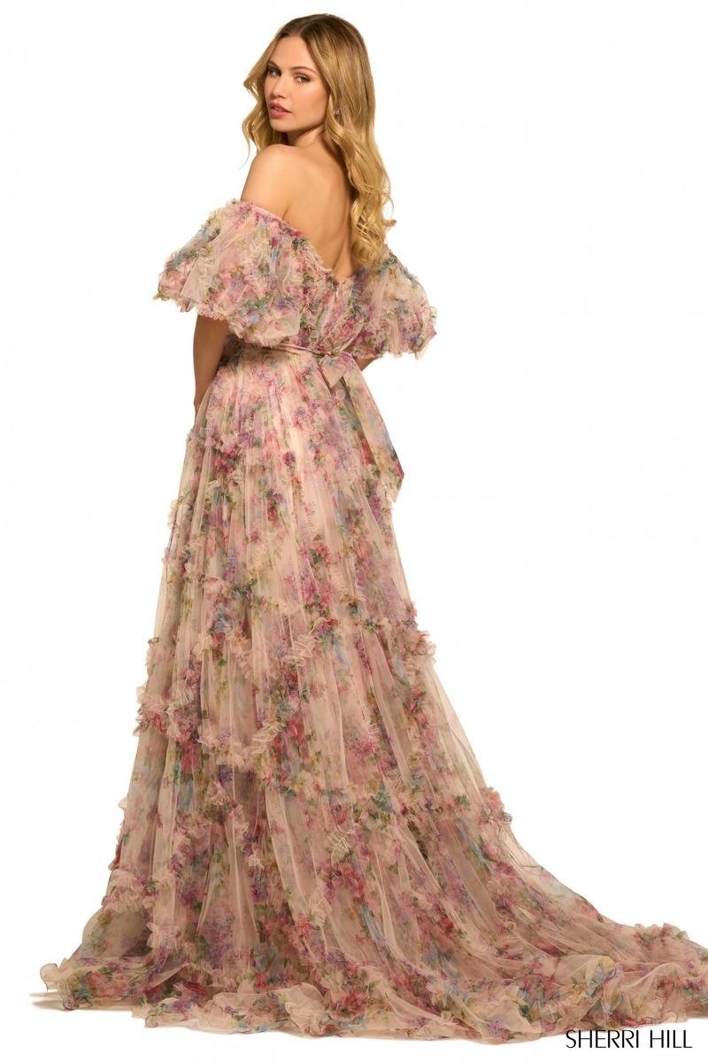 Sherri Hill 55541 — Blush Print