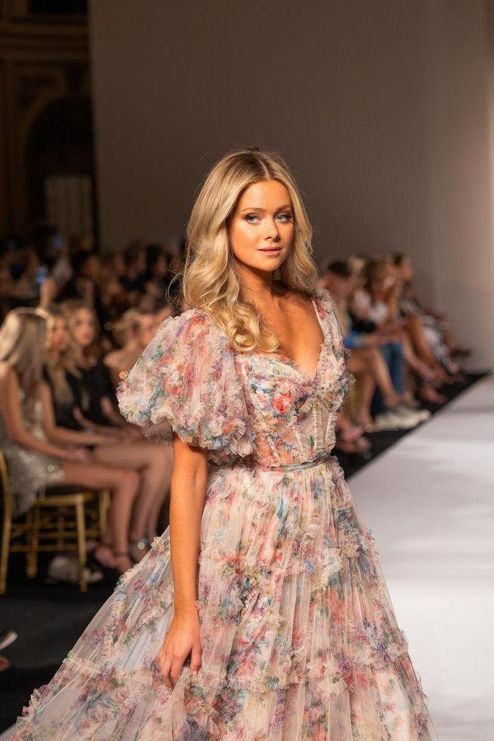 Sherri Hill 55541 — Blush Print