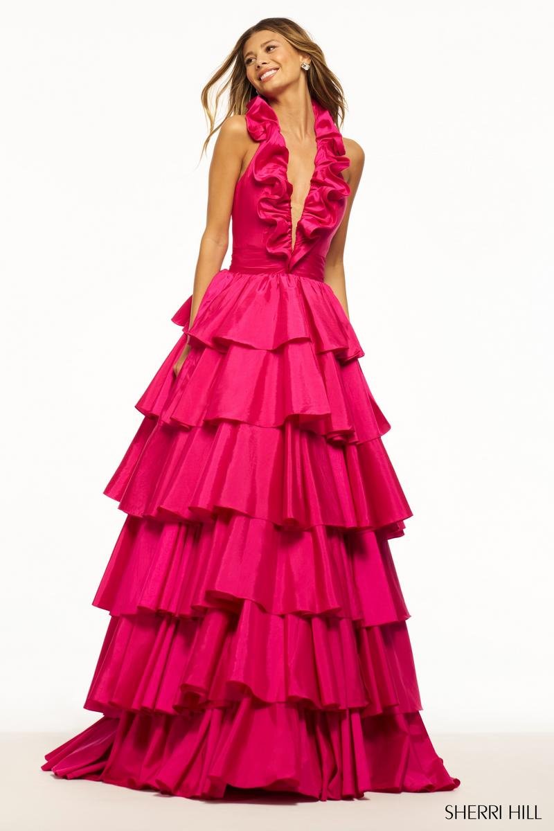 Sherri Hill 56013 — Bright Fuchsia