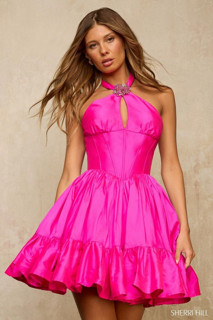 Sherri Hill 67062 — Bright Fuchsia