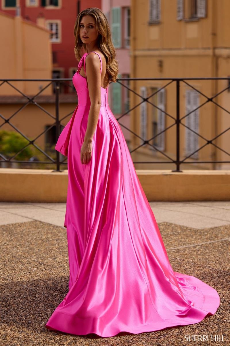 Sherri Hill 57056 Bright Fuchsia Prom Dress
