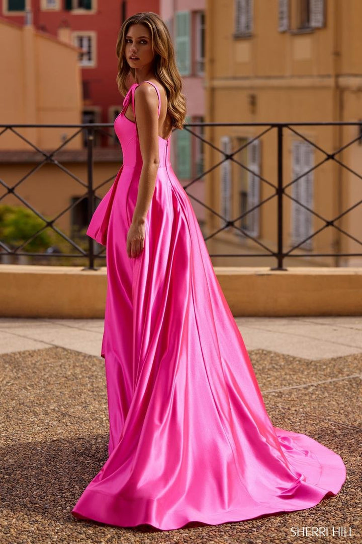 Sherri Hill 57056 Bright Fuchsia Prom Dress