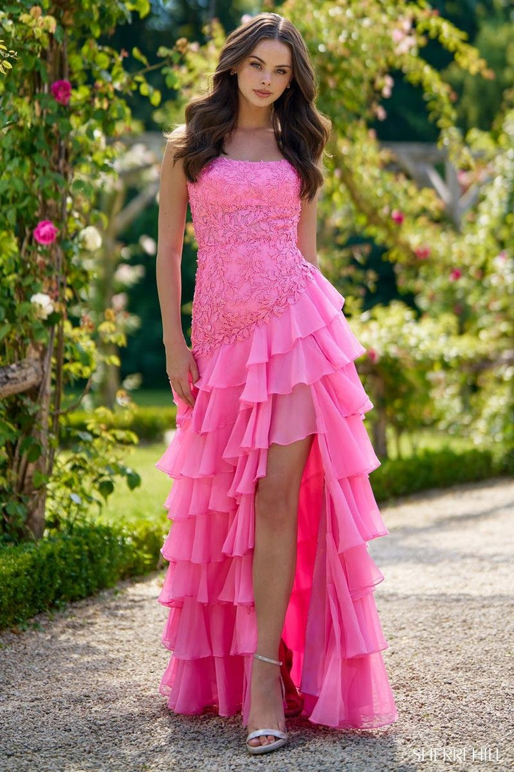 Sherri Hill 56961 — Bright Pink