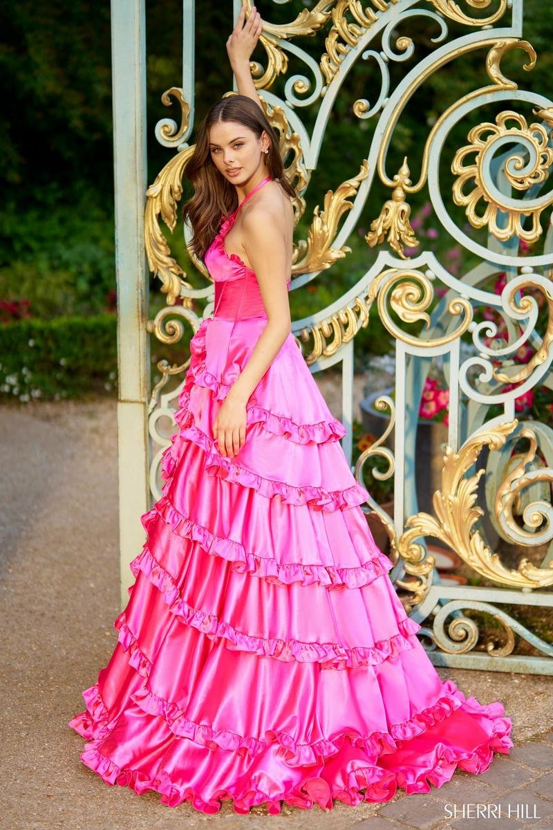 Sherri Hill 56258 — Bright Pink