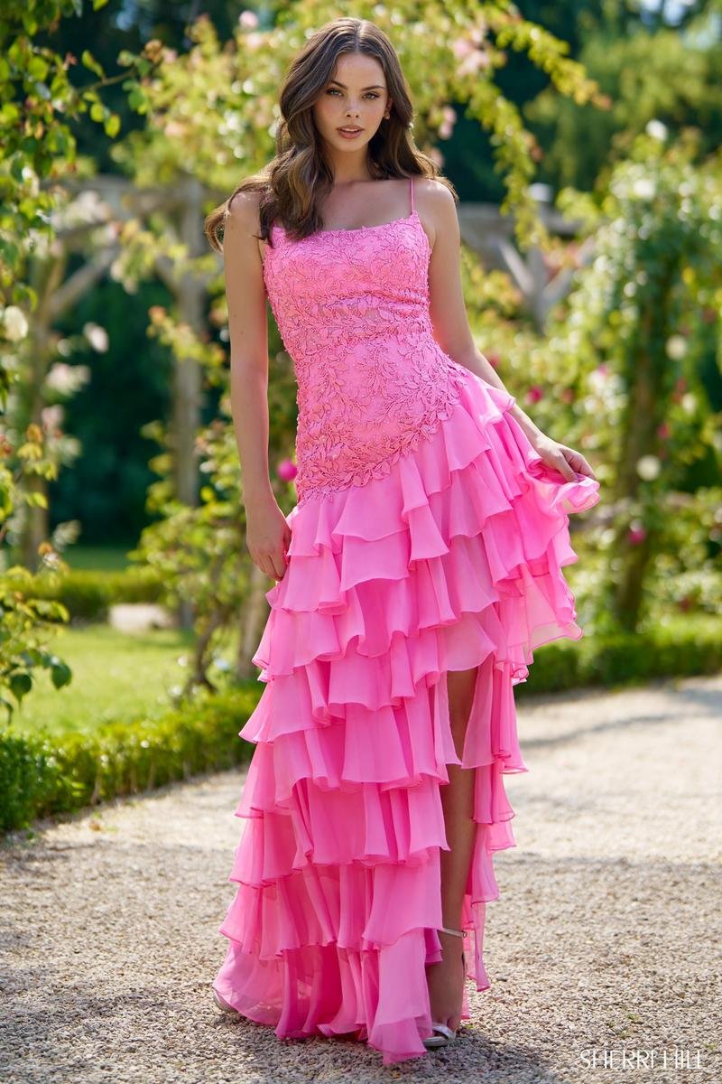 Sherri Hill 56961 — Bright Pink