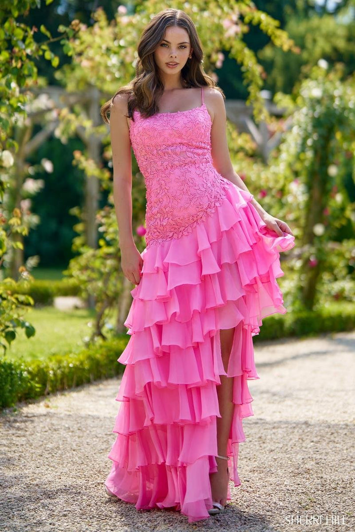 Sherri Hill 56961 — Bright Pink