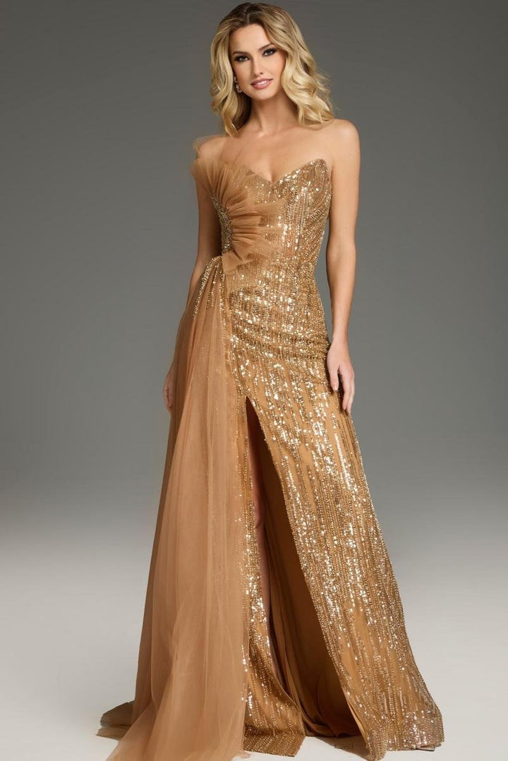 Jovani 39387 — Brown