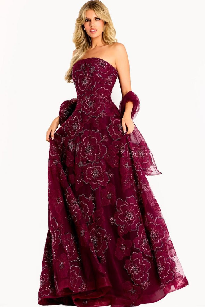 Jovani 46033 — Burgundy