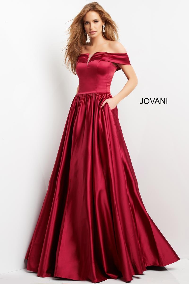 Jovani 3129 — Burgundy