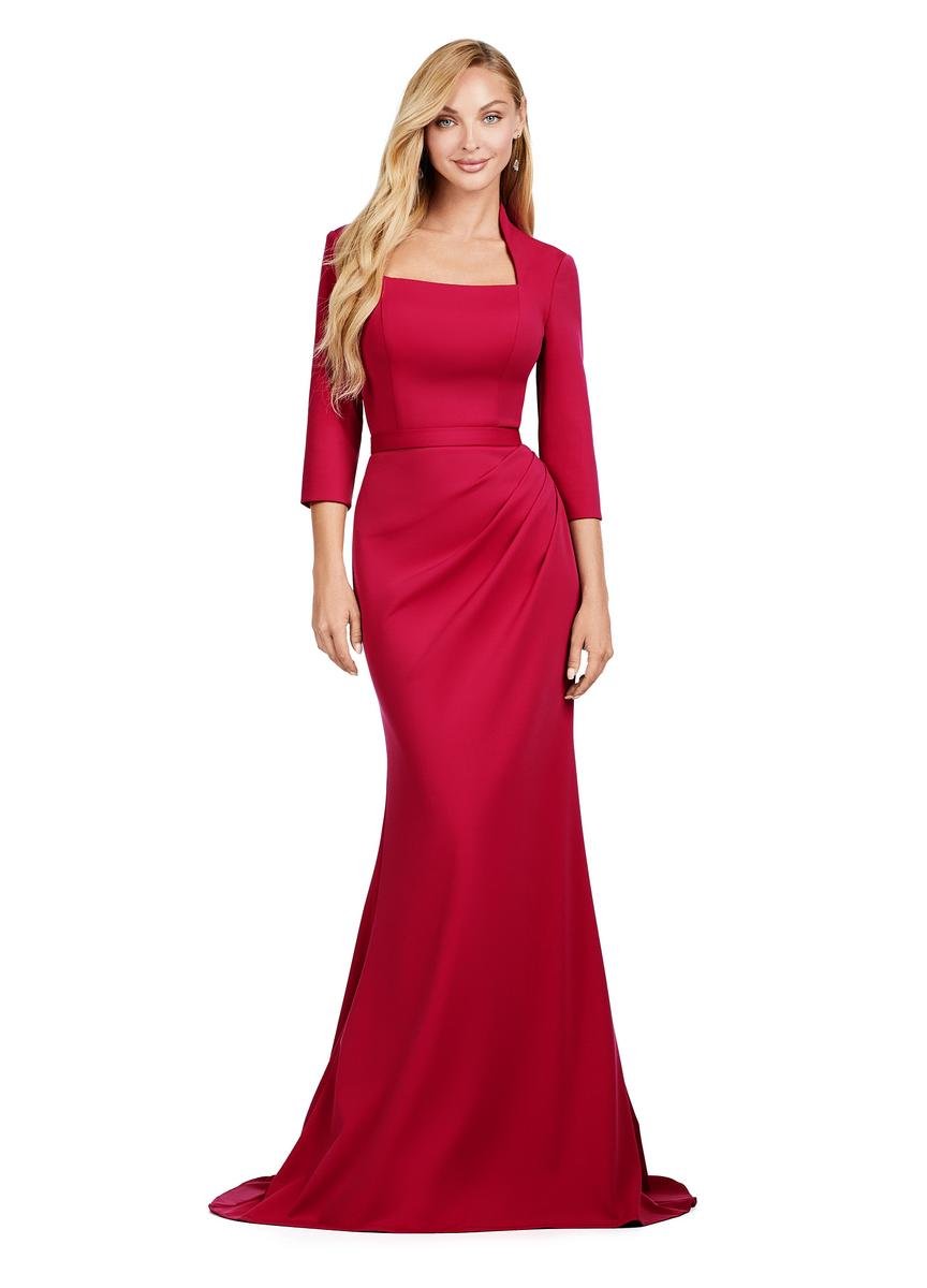 Ashley Lauren 11418 Burgundy Prom Dress