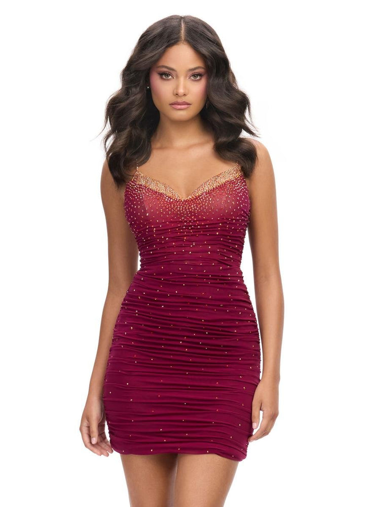 Ashley Lauren 4717 — Burgundy