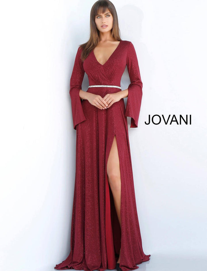 Jovani 63124 — Burgundy