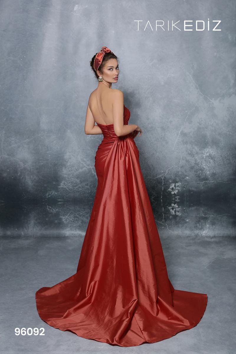Tarik Ediz 96092 Burgundy Prom Dress