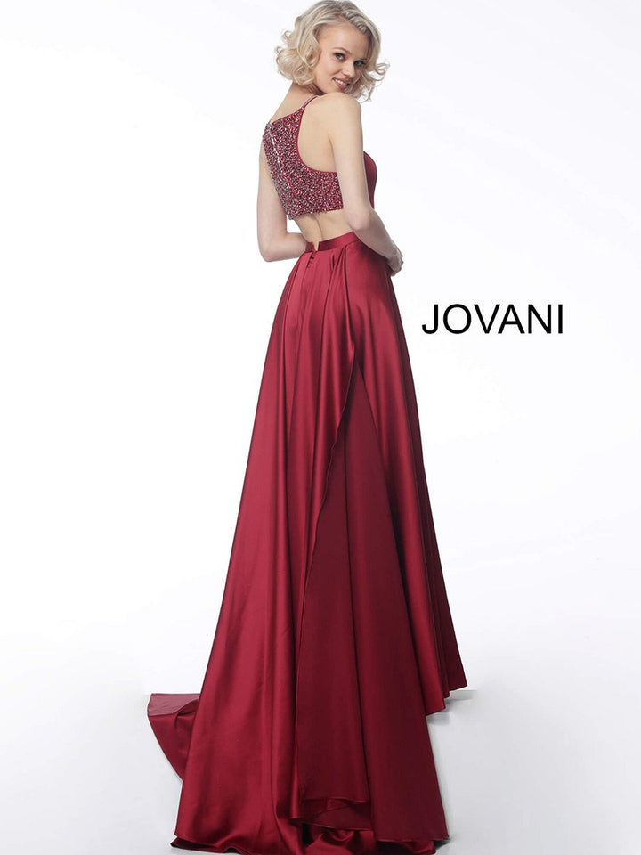Jovani 68758 — Burgundy