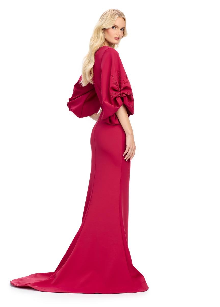 Ashley Lauren 11740 Burgundy Prom Dress