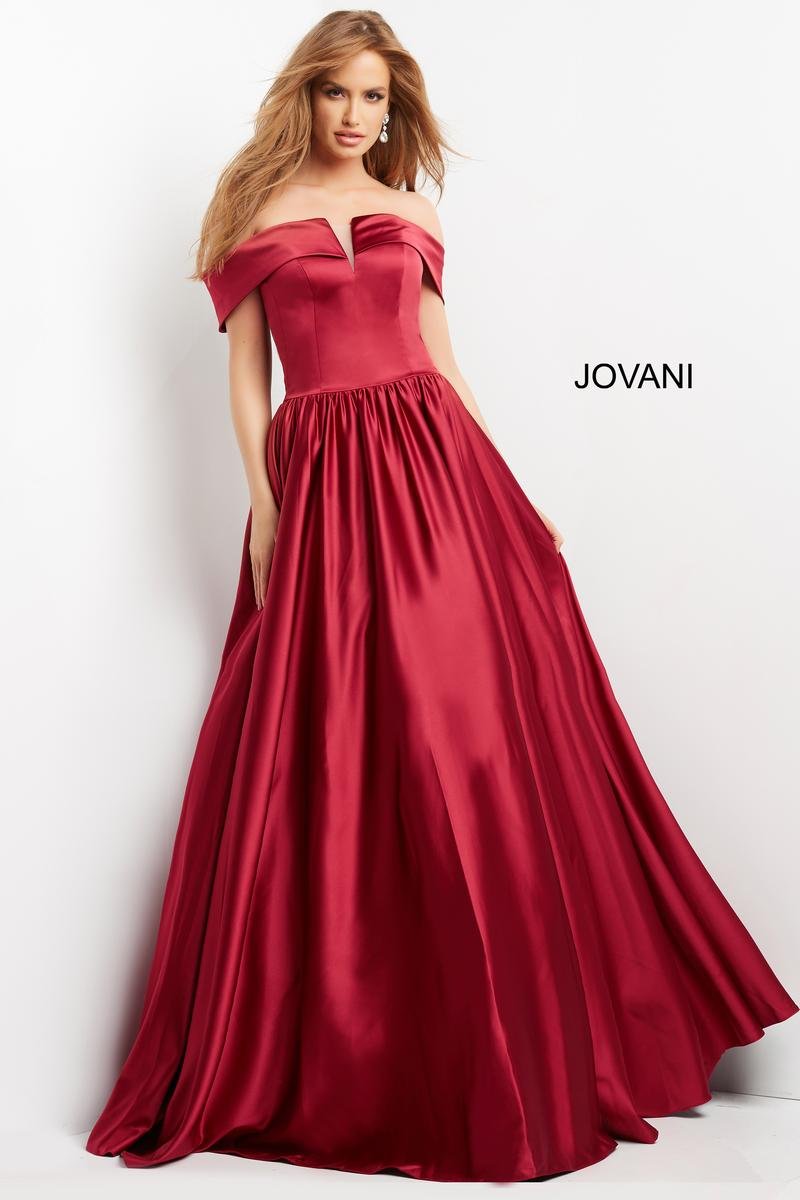Jovani 3129 — Burgundy
