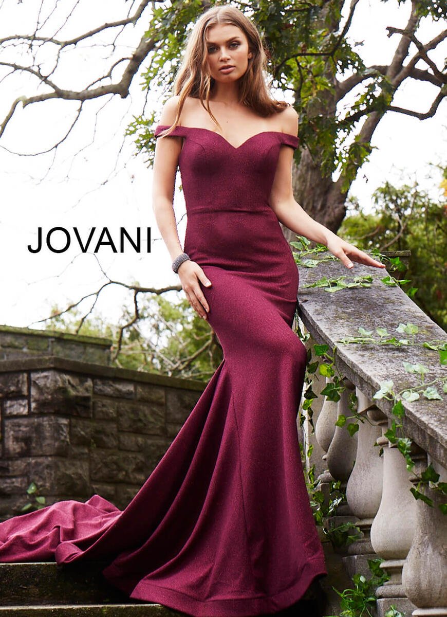 Jovani 55187 — Burgundy