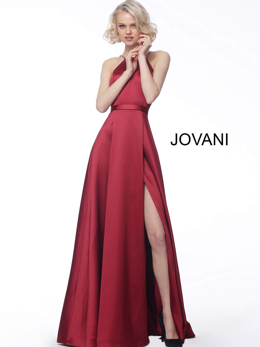 Jovani 68758 — Burgundy