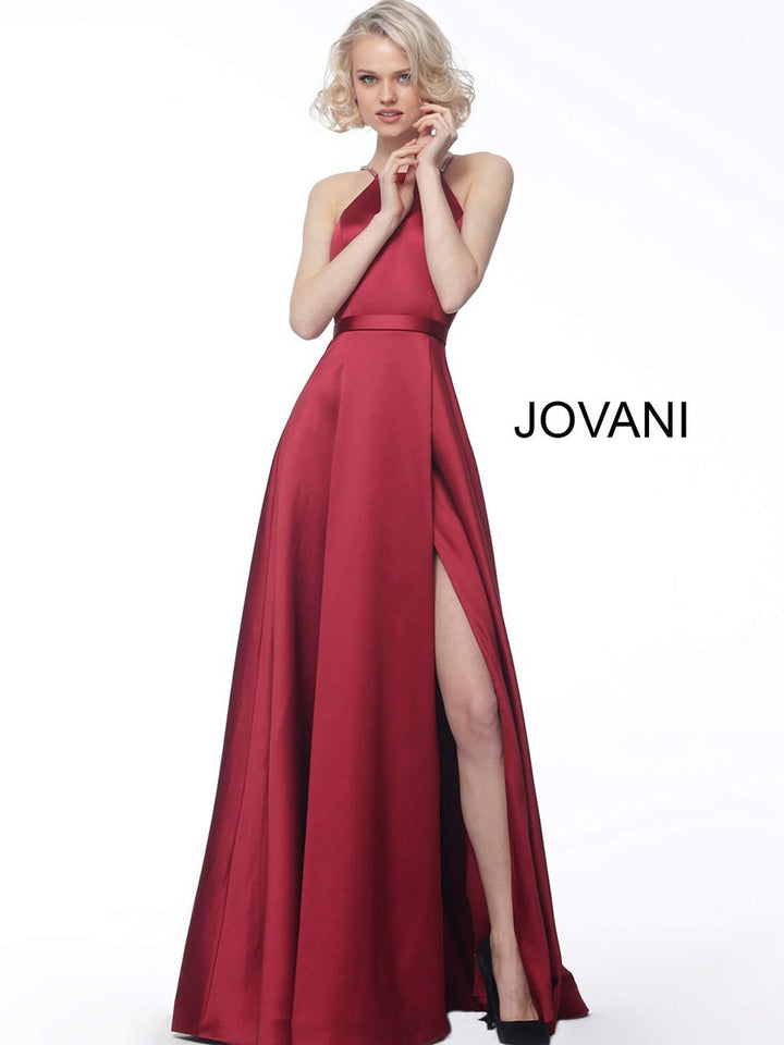Jovani 68758 — Burgundy