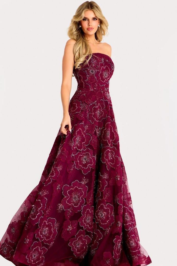 Jovani 46033 — Burgundy