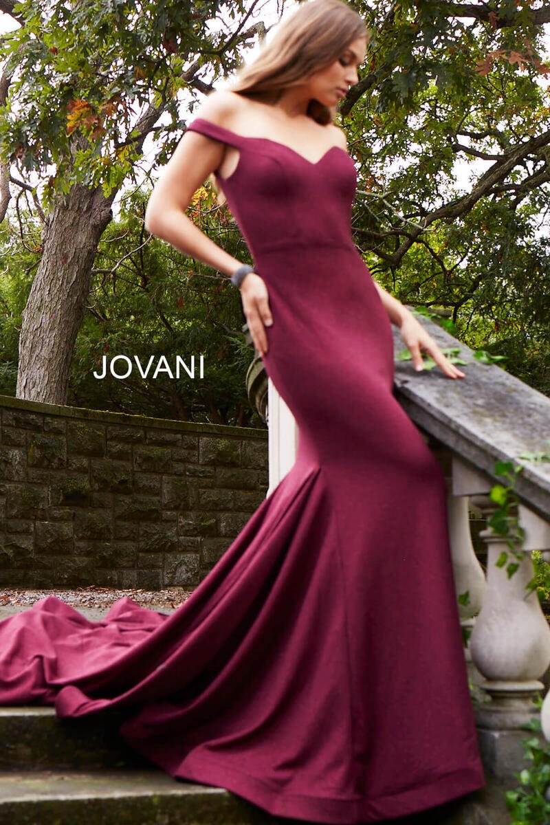 Jovani 55187 — Burgundy