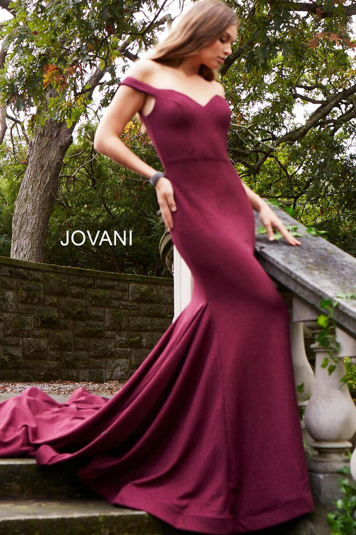 Jovani 55187 — Burgundy