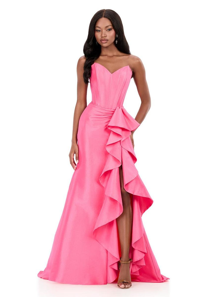 Ashley Lauren 12287 Candy Pink Prom Dress