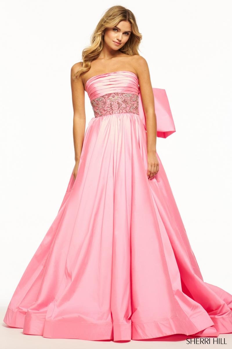 Sherri Hill 56016 Candy Pink Prom Dress