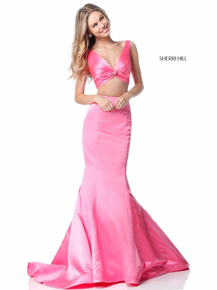 Sherri Hill 51712 Candy Pink Prom Dress