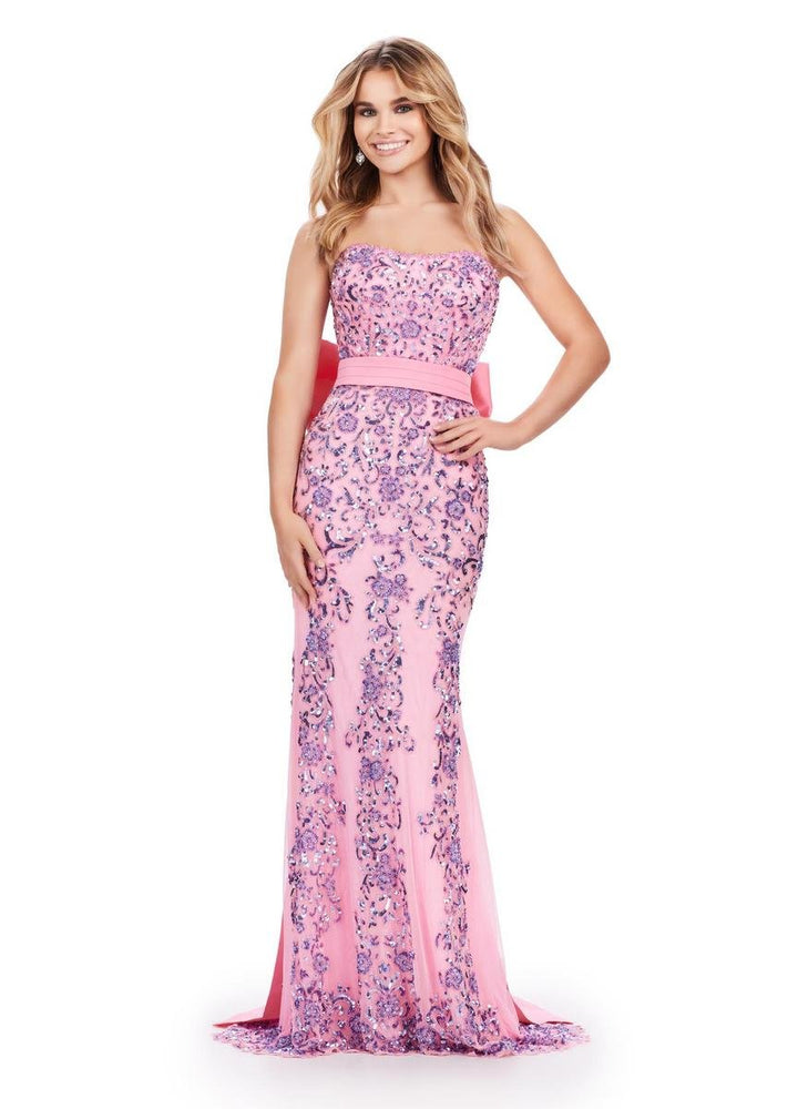 Ashley Lauren 11583 Candy Pink Prom Dress
