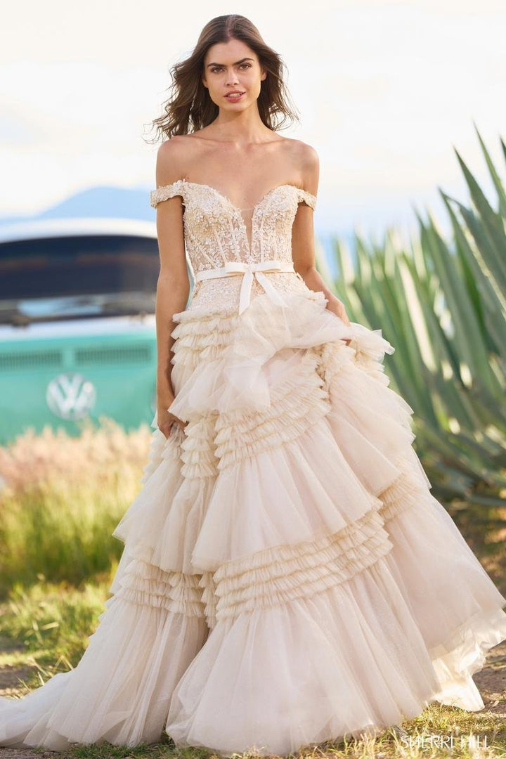 Sherri Hill 55309 — Champagne
