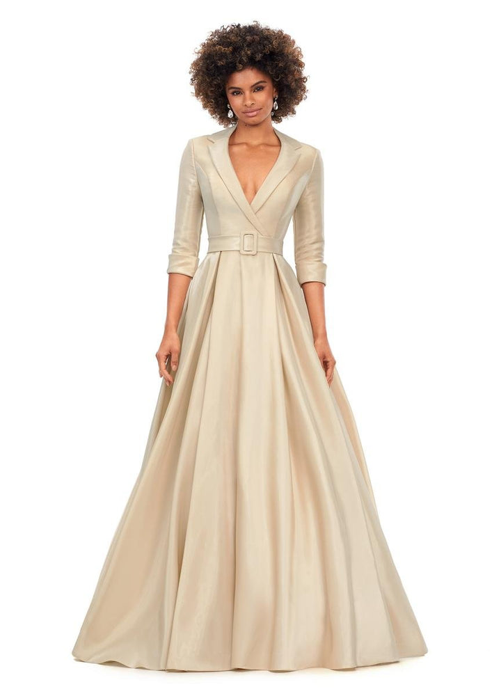 Ashley Lauren 11326 Champagne Prom Dress