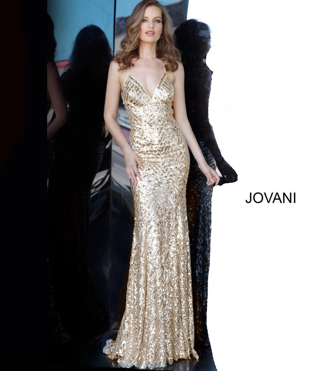Jovani 65836 — Champagne Multiple