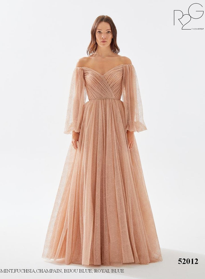 Tarik Ediz 52012 Champagne Prom Dress