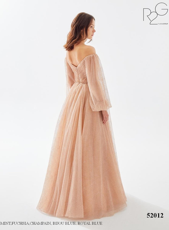 Tarik Ediz 52012 Champagne Prom Dress