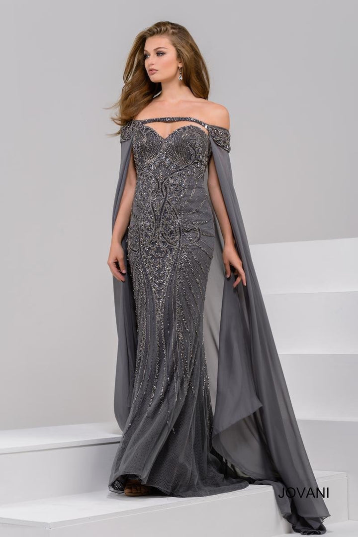 Jovani 45566 — Charcoal