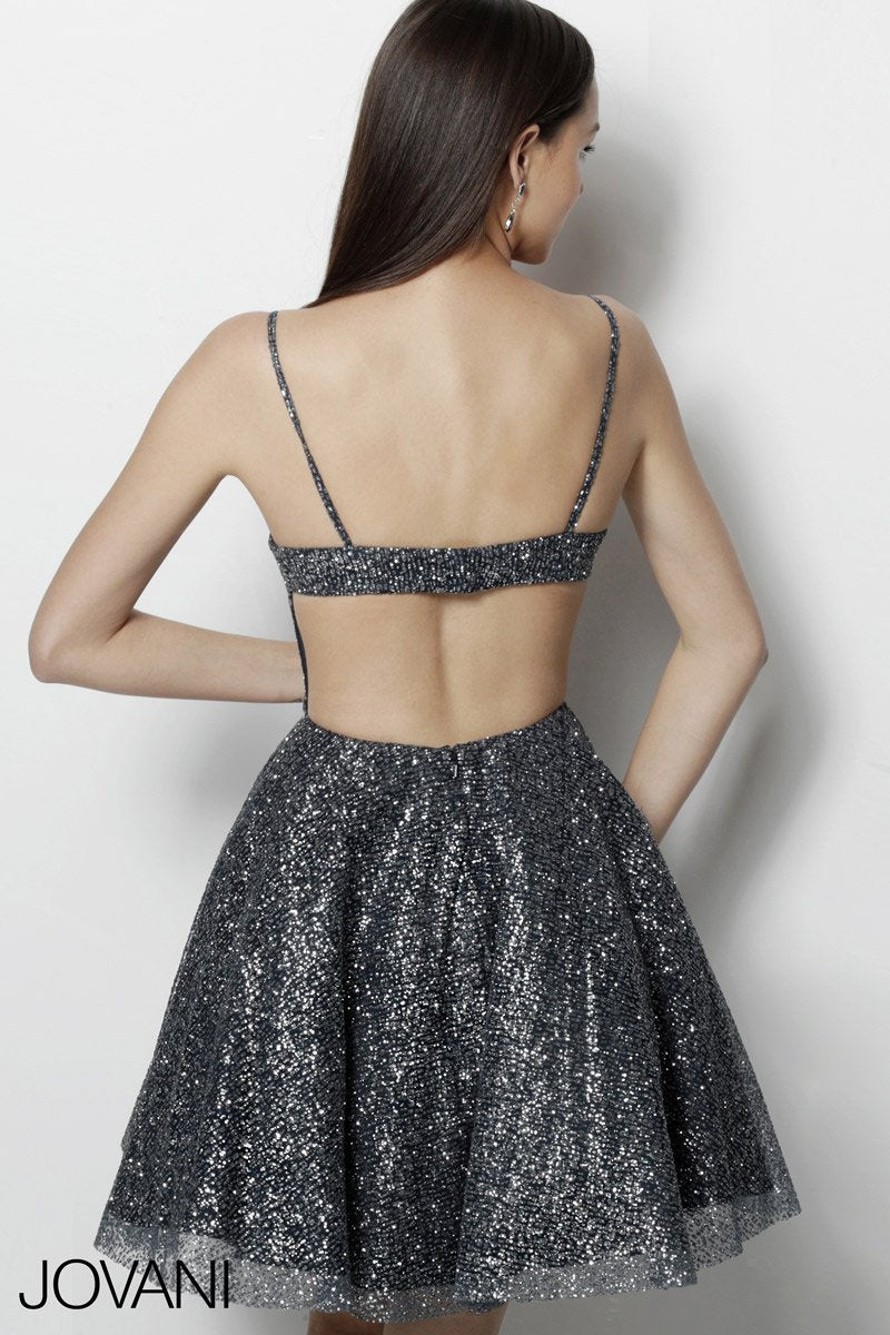 Jovani 65673 — Charcoal