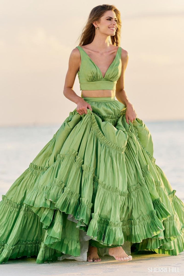 Sherri Hill 56125 — Chartreuse